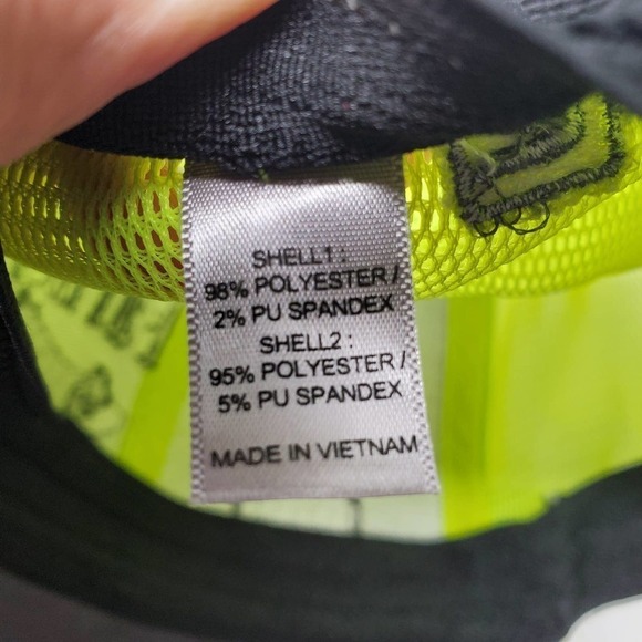 Richardson Mello Farms Flexfit Neon Color Block Cap Adjustable Hat Size XS-Small - Picture 9 of 11